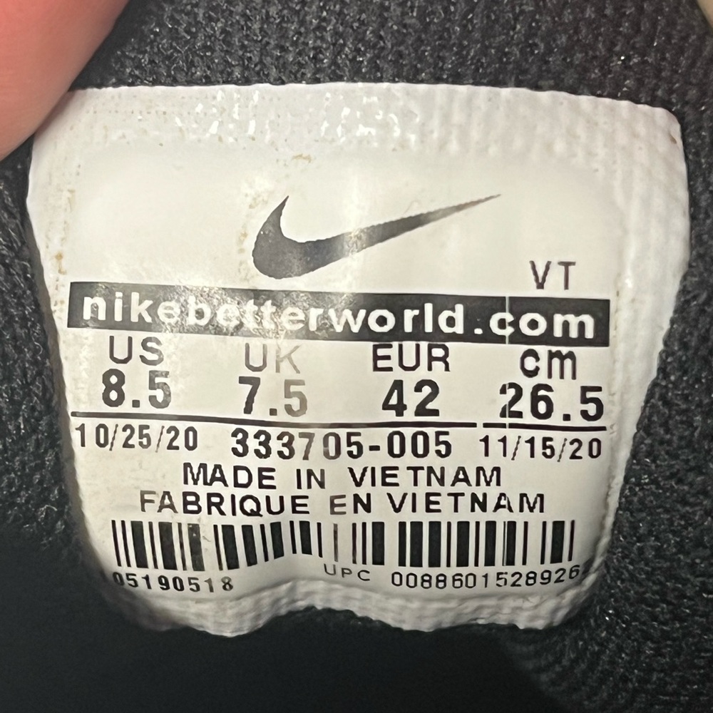 Nike | Airmax Shox Off-White Black Rainbow Colored Accents Sneakers 8.5 - Picture 10 of 10